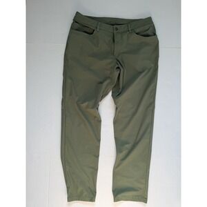 Lululemon Men's ABC Pants Olive Green Classic Size 34 Trouser